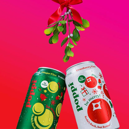 Poppi Prebiotic Soda, Naughty or Nice, 12 Oz, 12 Pack