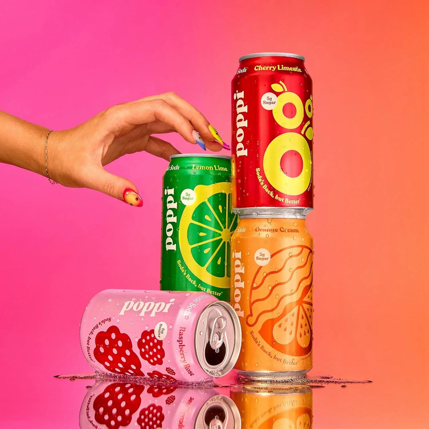 Poppi Prebiotic Soda, Trend Setters, 12 Oz, 12 Pack