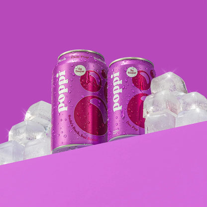 Poppi Prebiotic Soda, Doc Pop, 7.5 Fl Oz, 24 Pack